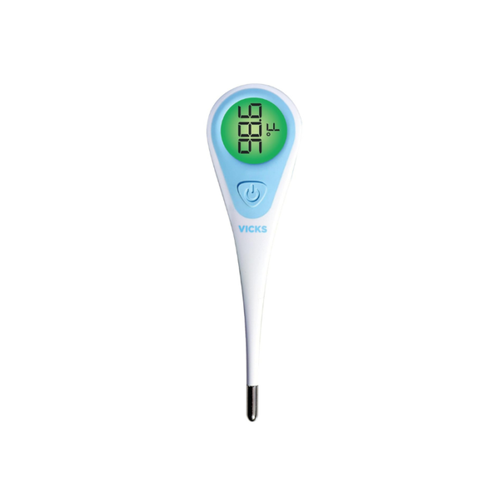 Vicks SpeedRead Digital Thermometer with Color-Coded Temperature Readings, Use as Oral Thermometer, Baby Rectal Thermometer or Under The Arm, Water...