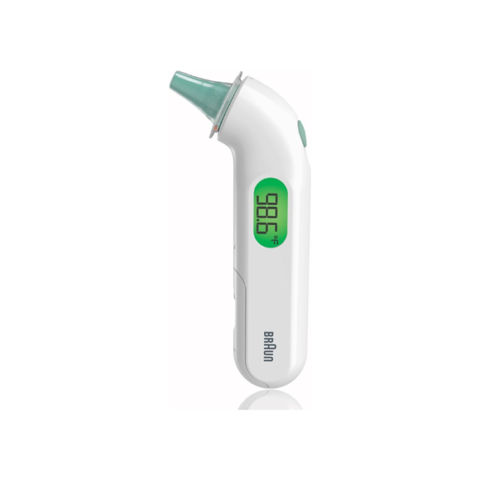 Braun ThermoScan 4 Digital Ear Thermometer, Professional Accuracy with Color Coded and Audio Fever Guidance for Babies, Toddlers, Kids and Adults, FSA and HSA Eligible