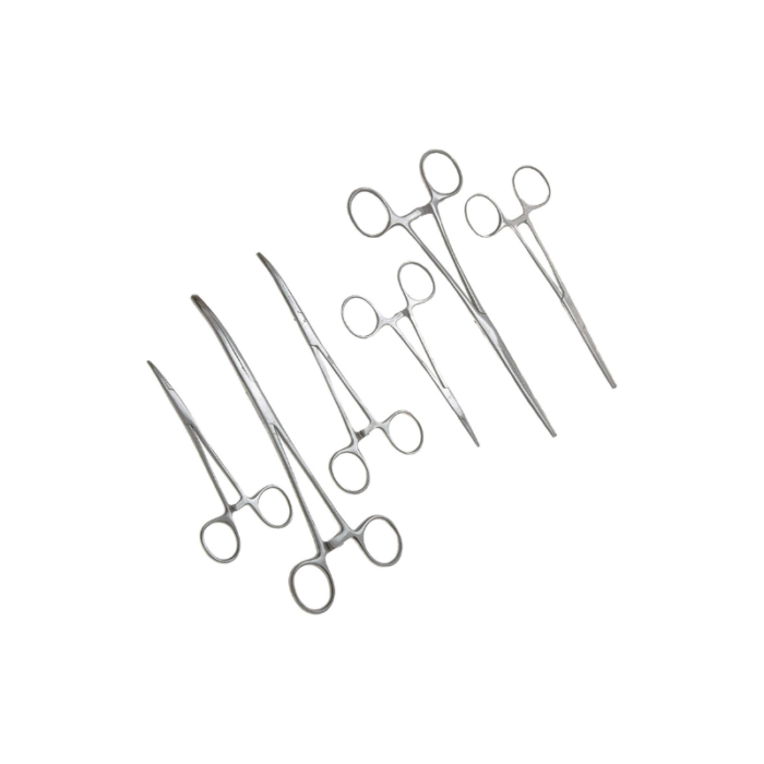 SURGICAL ONLINE Ultimate Hemostat Set, 6 Piece Ideal for Hobby Tools, Electronics, Fishing and Taxidermy (8", 6.25" and 5")